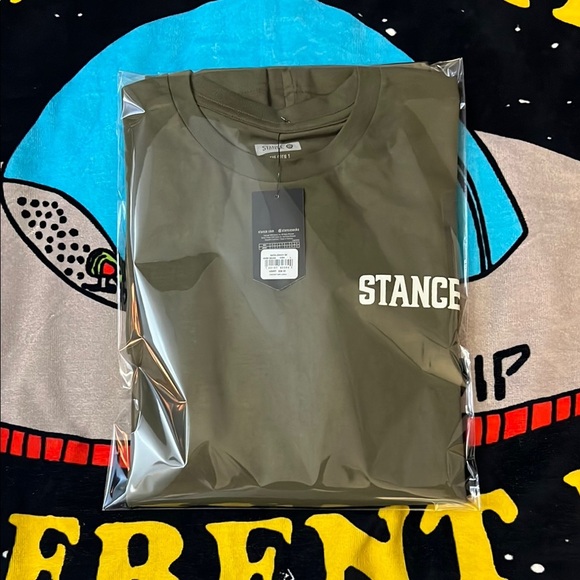 Stance Green Short Sleeve Tee with Classic Crew Neck - Picture 6 of 6
